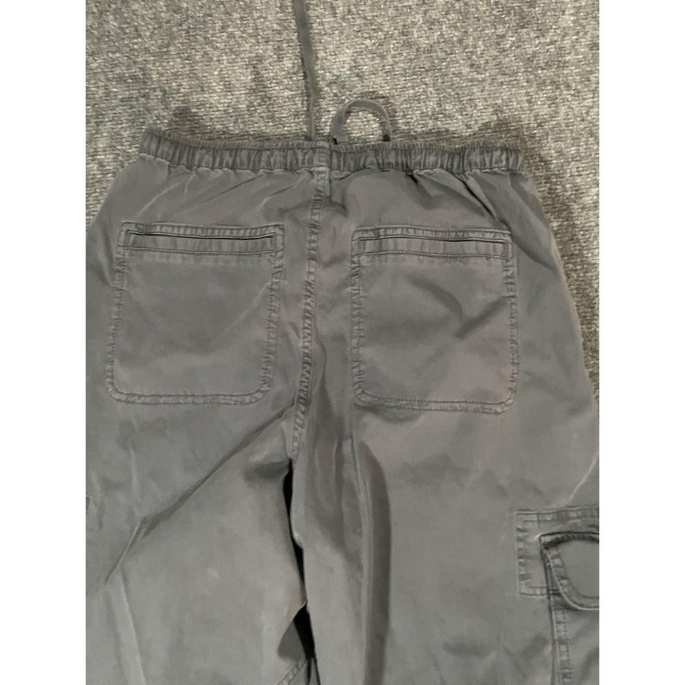Abercrombie & Fitch Cargo Pants Mens XS Gray Garment Dyed Drawstring Hem - Picture 11 of 15